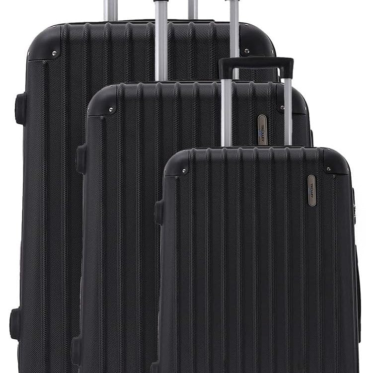 Set de 3 valises Corner noir – Trolley ADC