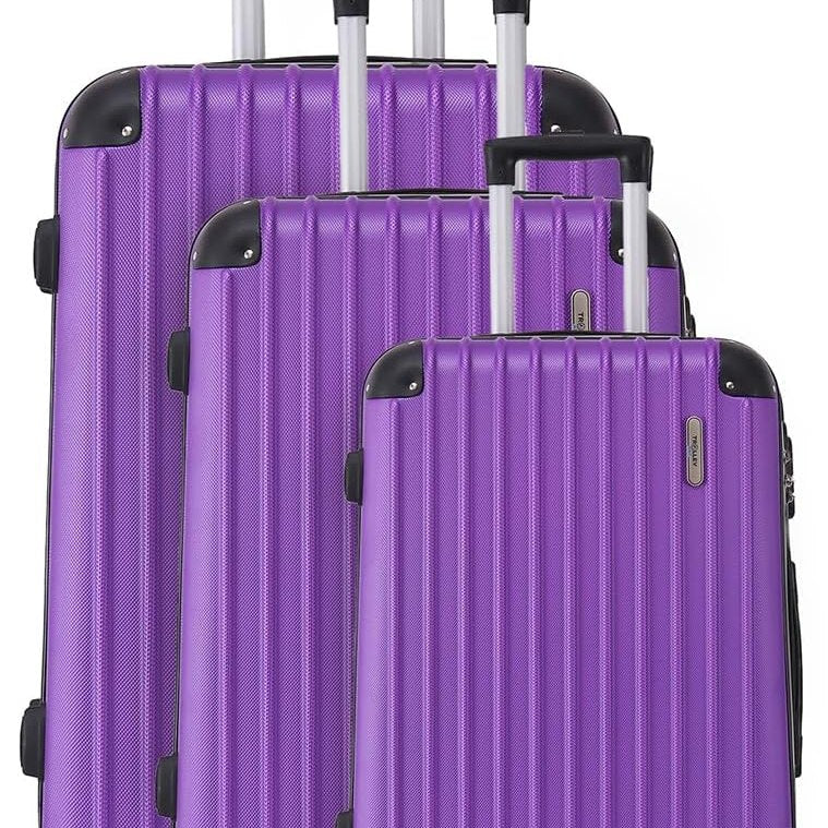 Set de 3 valises Corner violet – Trolley ADC