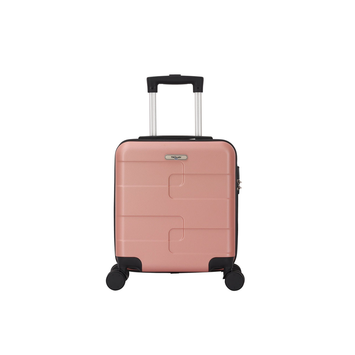 Valise cabine 45x36x20 cm format easyJet rigide ABS – EasyFly, coloris rose gold