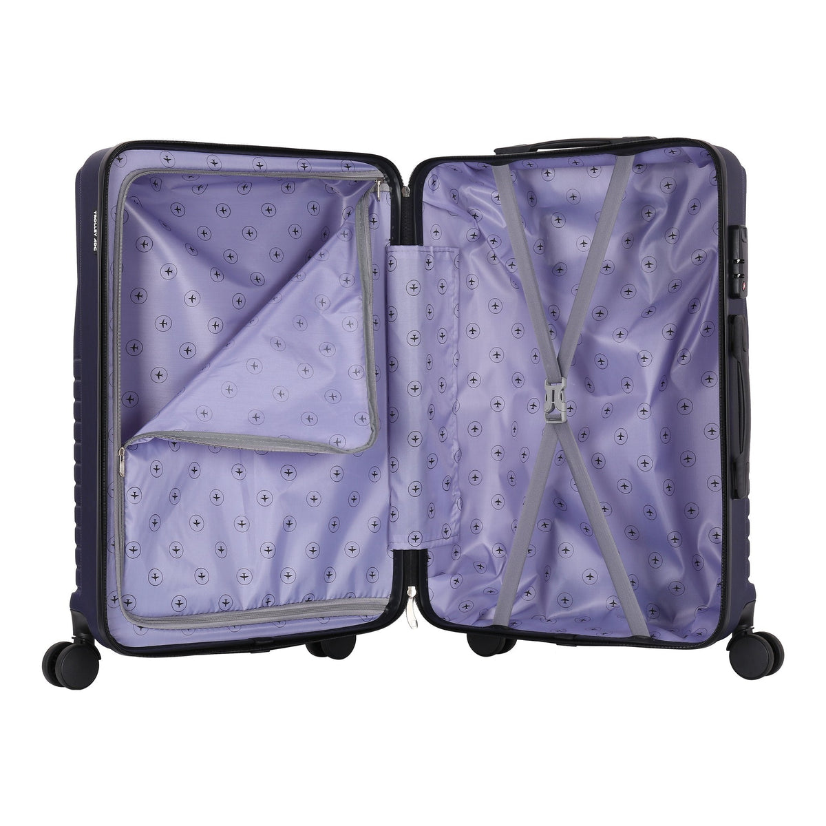 Valise Elegance bleu marine – Trolley ADC