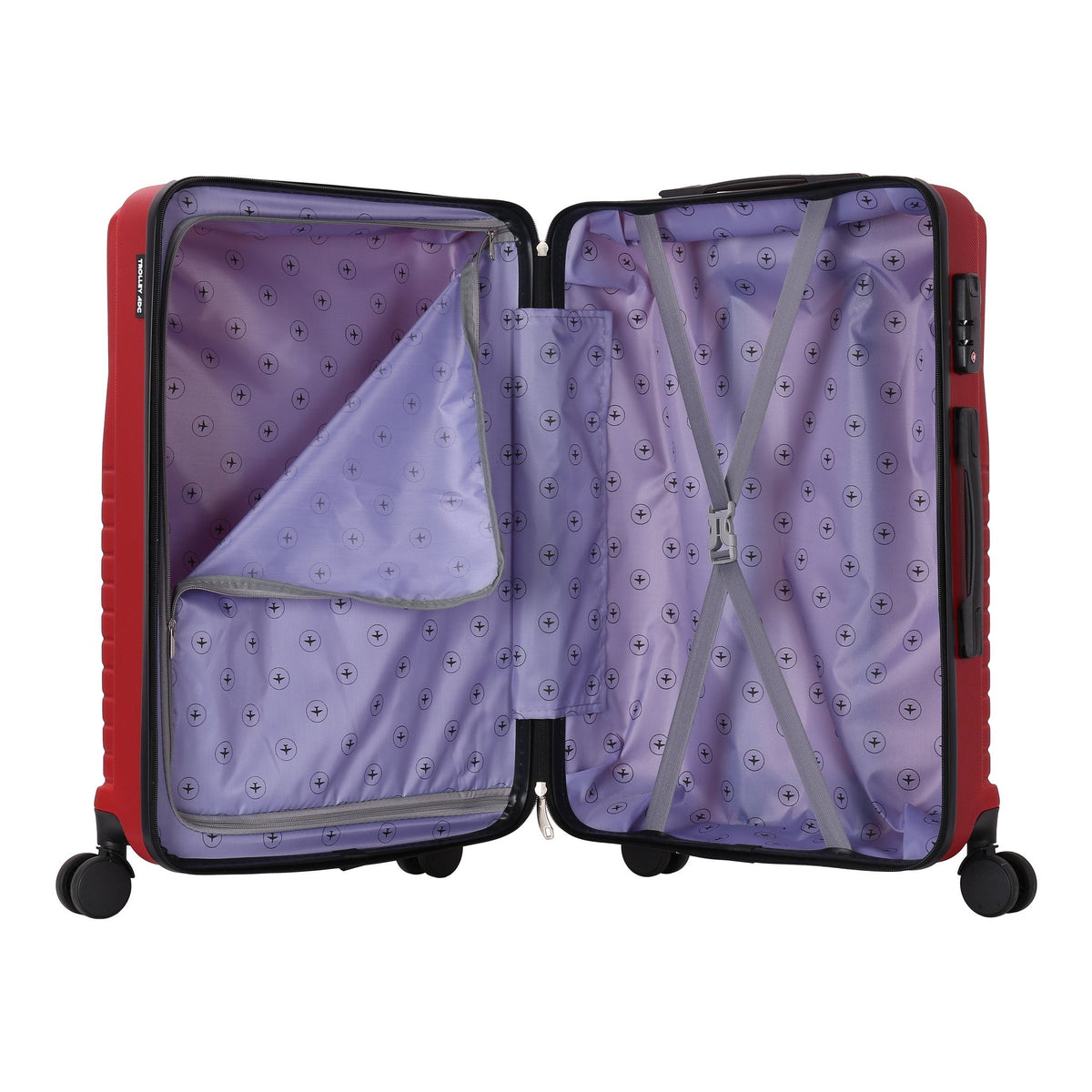 Valise Elegance bordeaux – Trolley ADC
