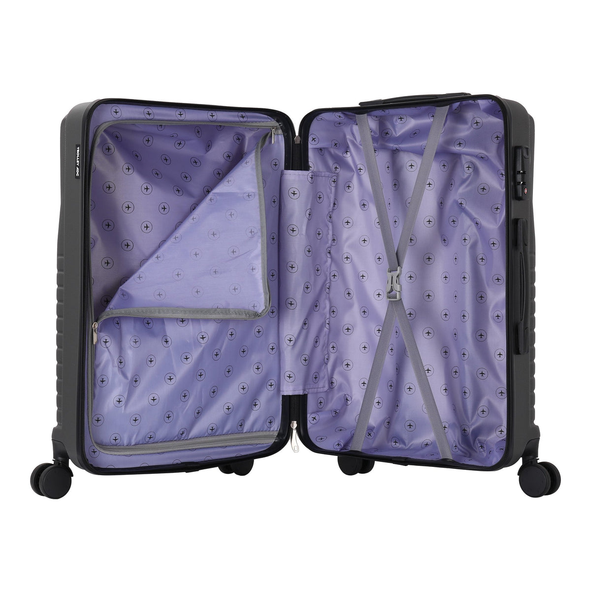 Valise Elegance gris foncé – Trolley ADC