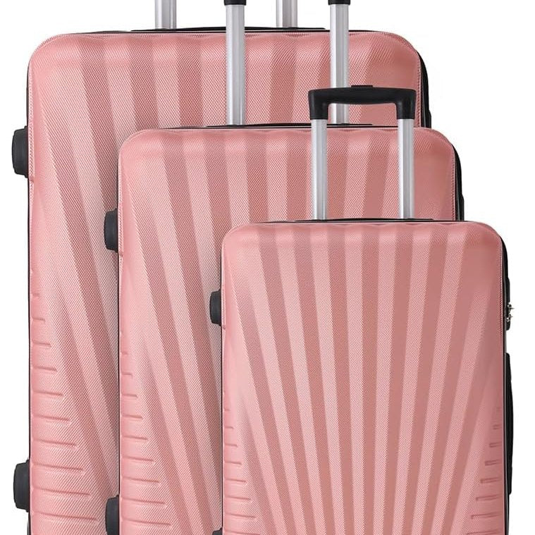 Set de 3 valises Elegance rose gold – Trolley ADC