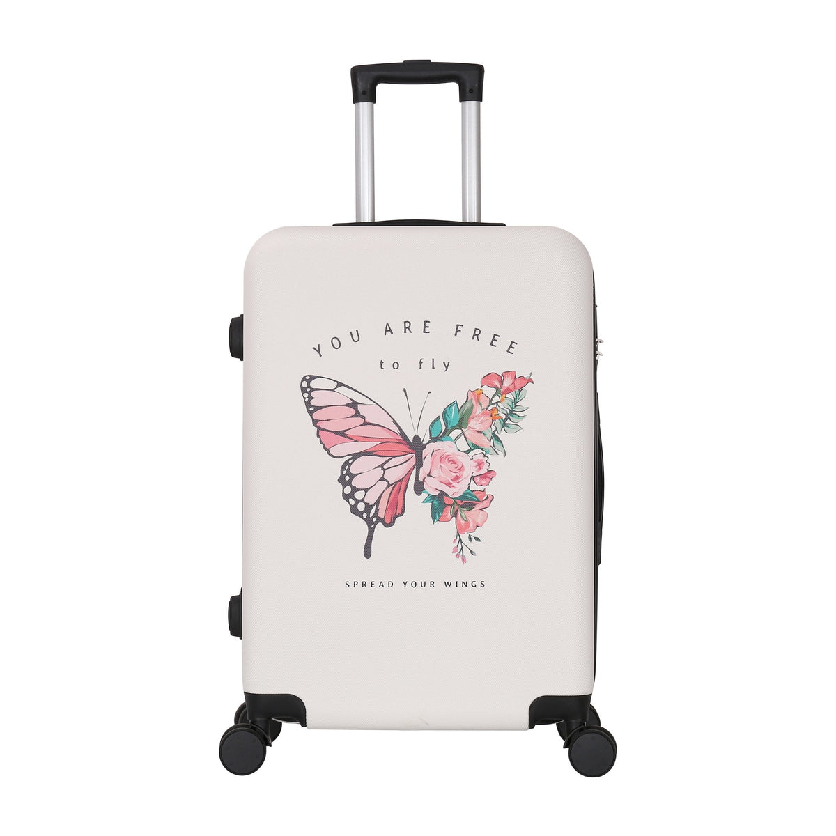 Valise Papillon blanc – Trolley ADC