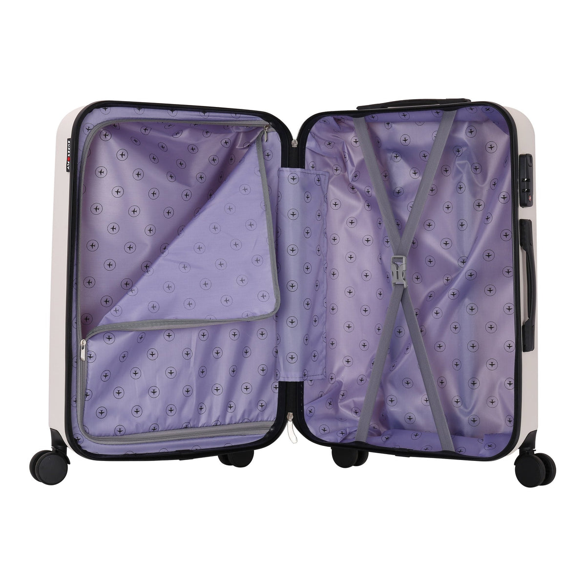 Valise Papillon blanc – Trolley ADC