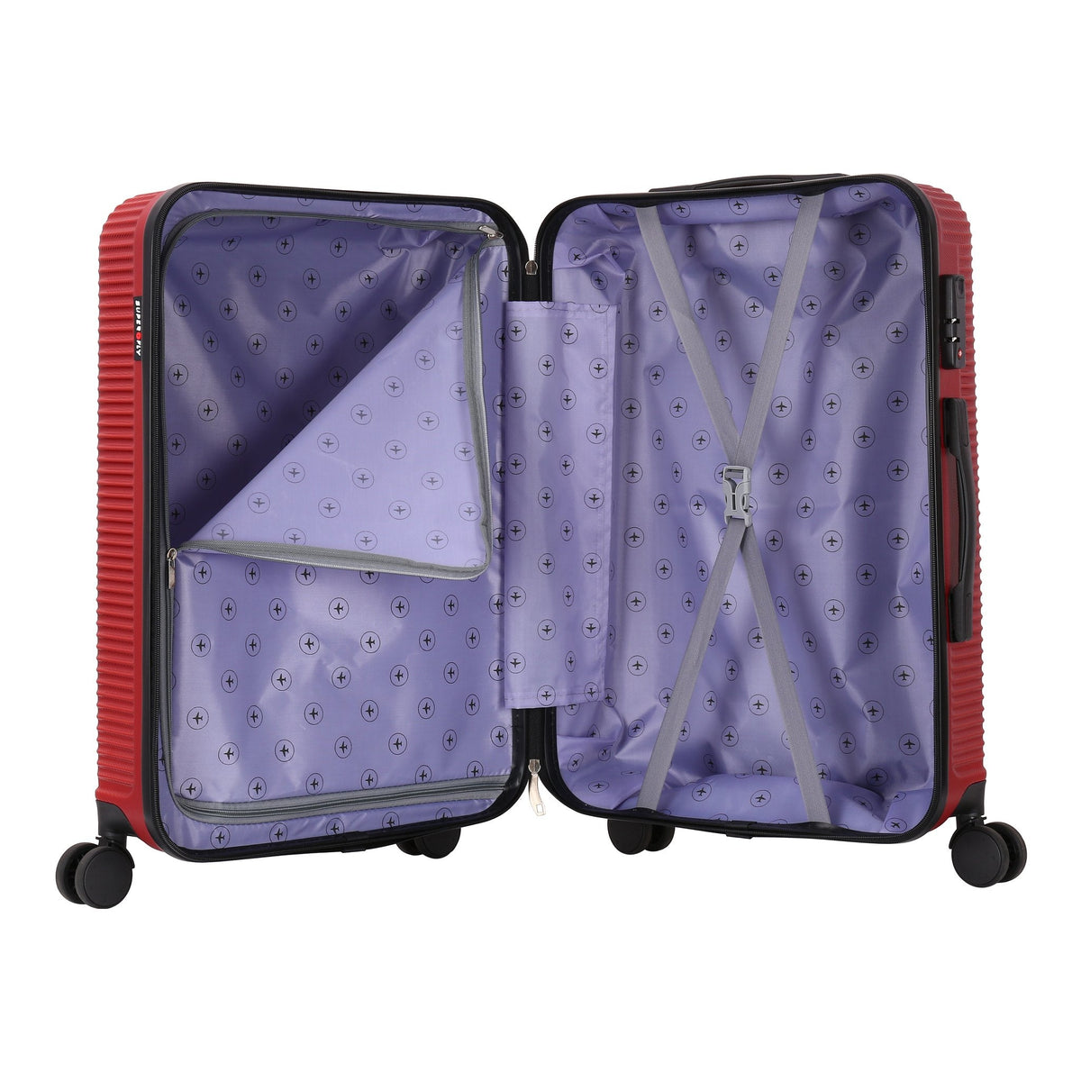 Valise Luton bordeaux – Trolley ADC