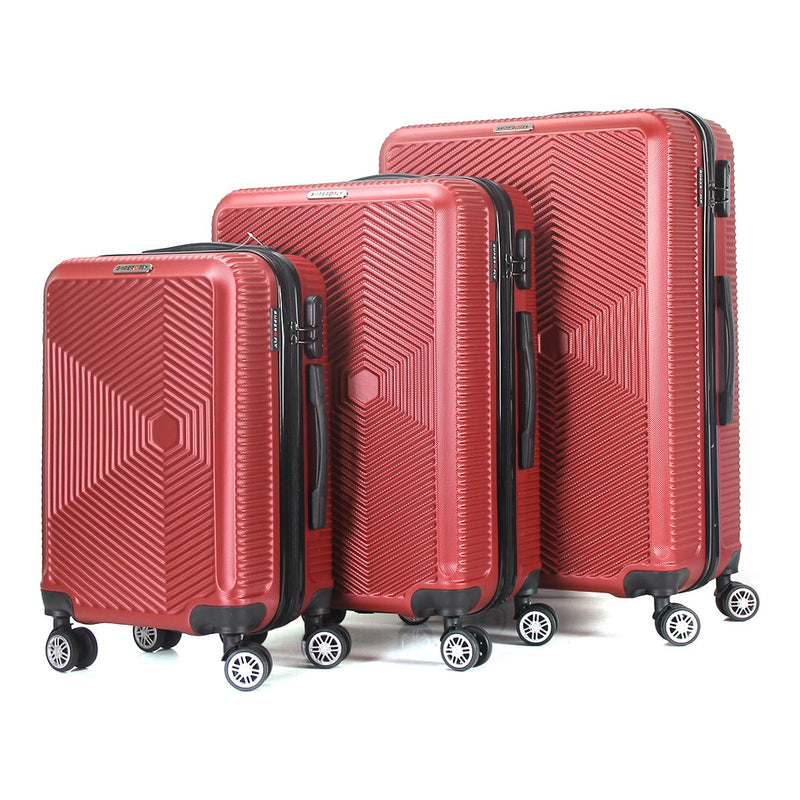 Set de 3 valises Luton bordeaux – Trolley ADC