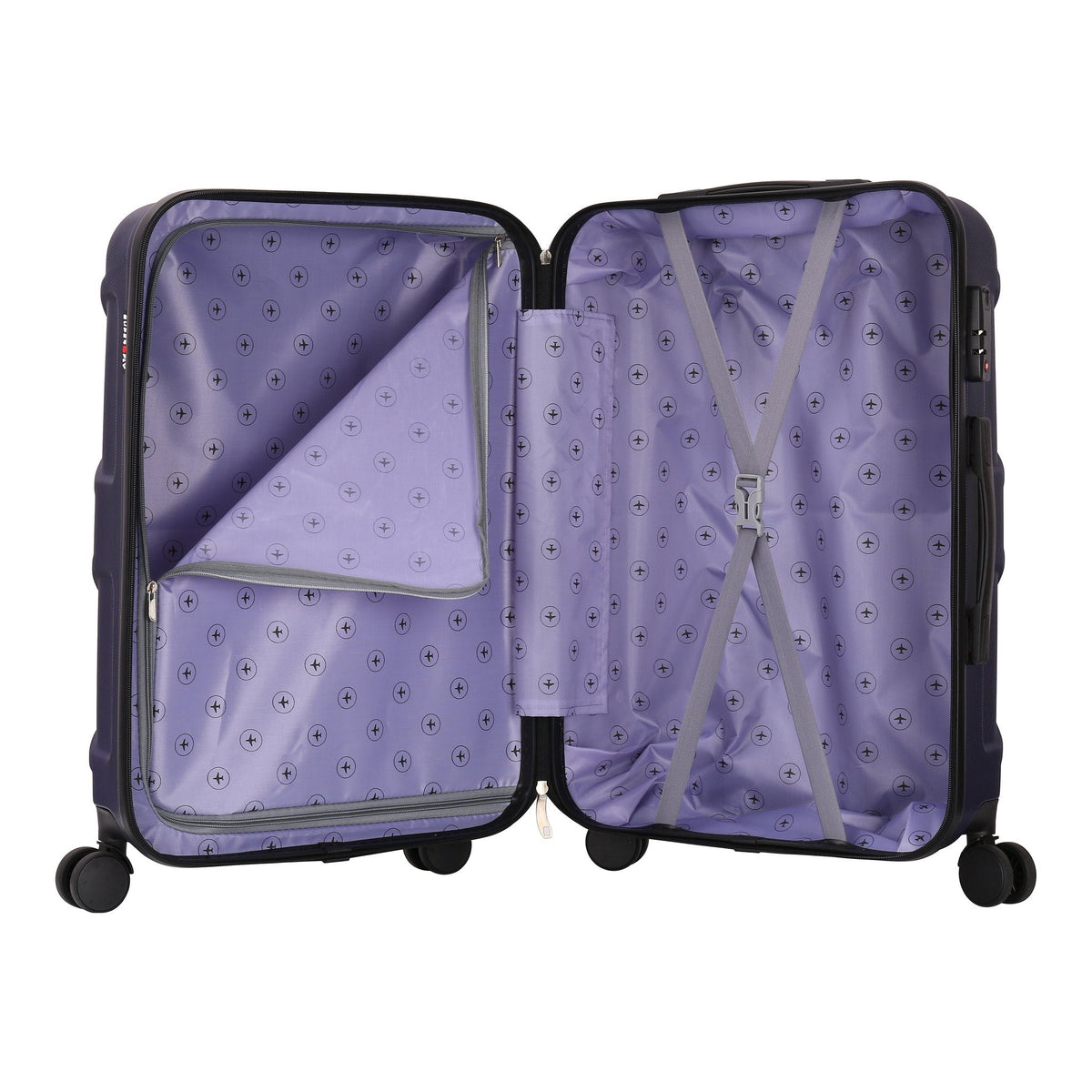 Valise Palace bleu marine – Trolley ADC