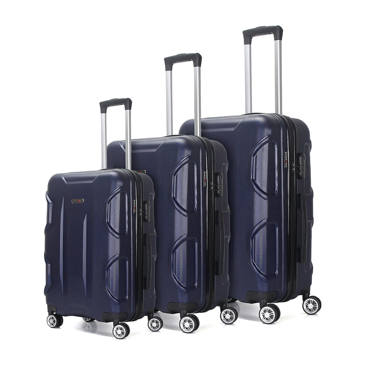 Set de 3 valises Palace bleu marine – Trolley ADC